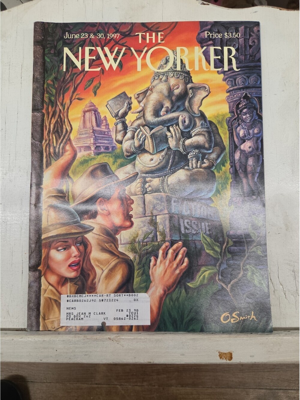 1997 JUNE 23 & 30 THE NEW YORKER MAGAZINE - ILLUSTRATED COVER - by Owen Smith
